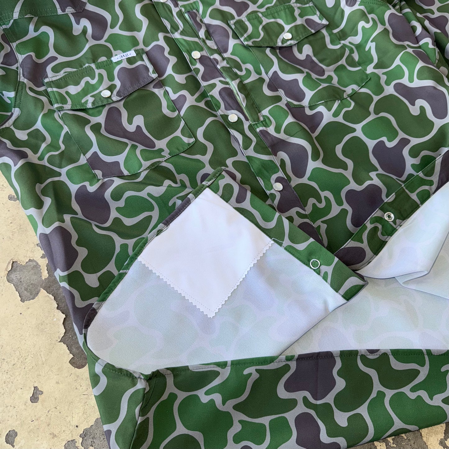 Camo Long Sleeve Performance Pearl Snap