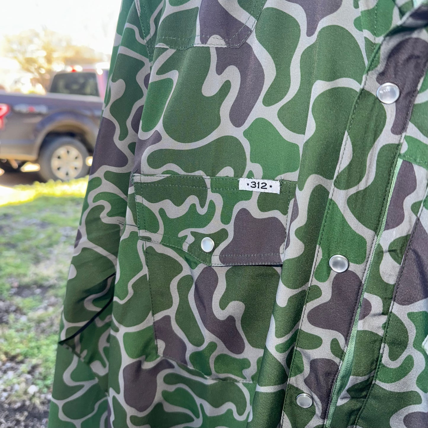Camo Long Sleeve Performance Pearl Snap
